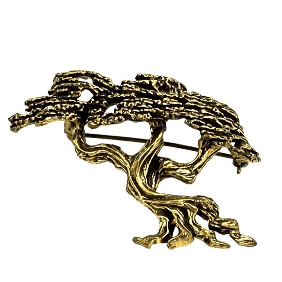 Vintage Zentall Monterey Cypress Bonsai Brooch - Picture 5 of 11